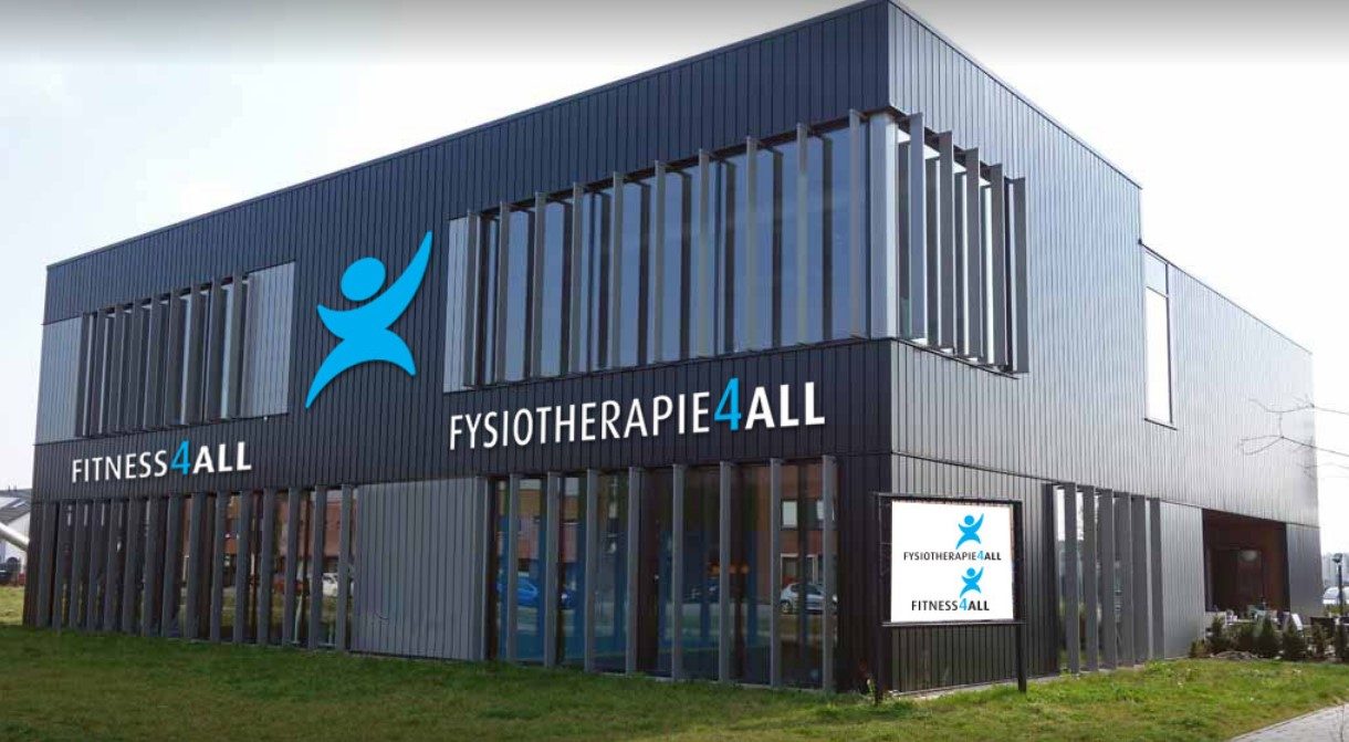 Het gebouw van Fitness4All en Fysiotherapie4All aan de Koolzaadweg in Berghem